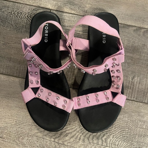 EUC Torrid Velcro Strap Sandals - Picture 2 of 4